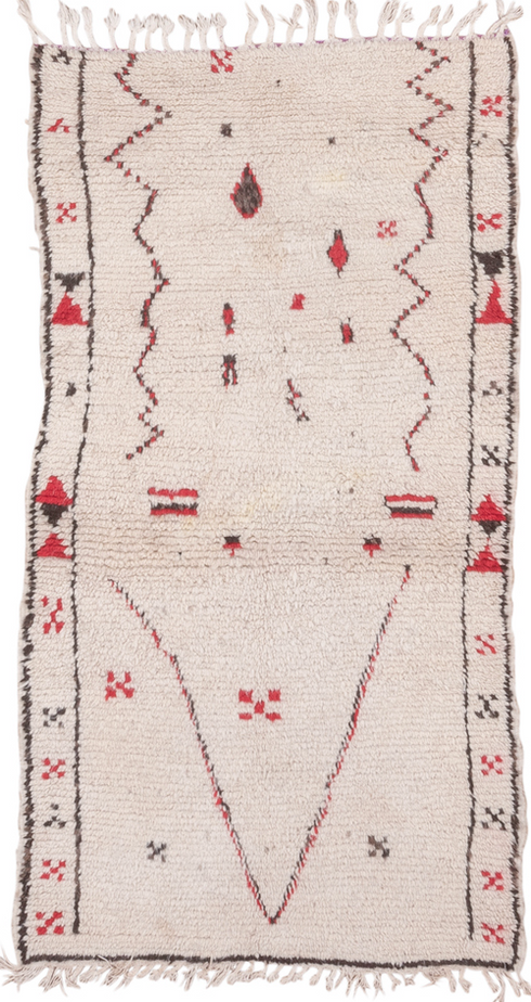 Vintage Moroccan Area Rug (3' x 6')